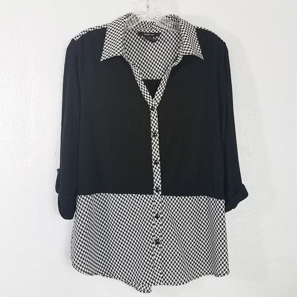 Style & Co. Tops - Style & Co Button Down Womens Hi Lo Blouse